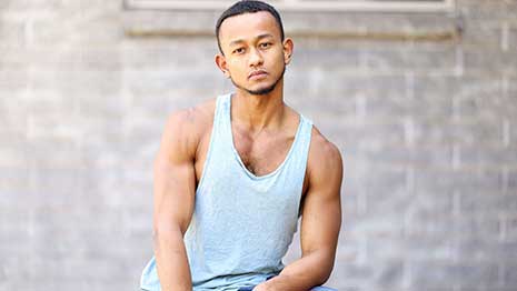 Apollo Parker is out of this world, in more ways than one! This sexy dancer takes very good care of his shredded body. You'll already be drooling by the time he gets his pants off and whips out that big beautiful veiny cock.