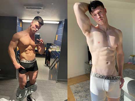 Finn Harding with another muscle stud, but ends up being the bottom bitch! I like to go somewhere warm when winter arrives. I hate cold weather.