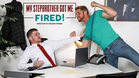 Johnny Ford visits his stepbrother Ryan Jordan at work and though Ryan tells Johnny to be on his best behavior, Johnny can't help but be a bad boy. They flip fuck in Ryan's office which doesn't go over well with Ryan's boss.