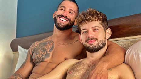 Rob Campos with another muscle stud, but ends up being the bottom bitch! I like to go somewhere warm when winter arrives. I hate cold weather.