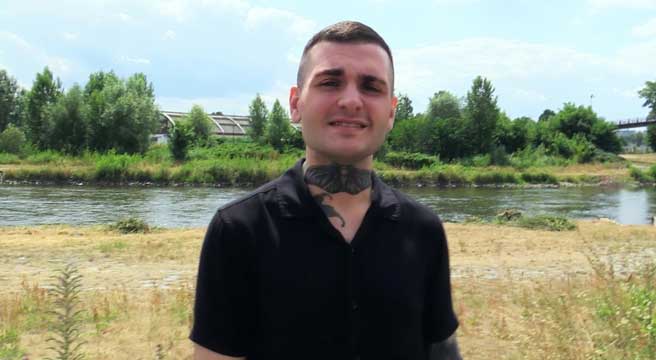 Another lovely summer Czech Hunter 714 day, another cute dude to fuck. I met him while having a walk. The guy was on the way from work and looked a bit tired. He worked at a corner shop and didn't like the job at all.