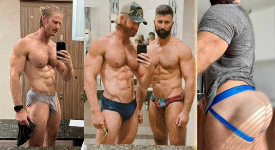 Grag Stone with another muscle stud, but ends up being the bottom bitch! I like to go somewhere warm when winter arrives. I hate cold weather.